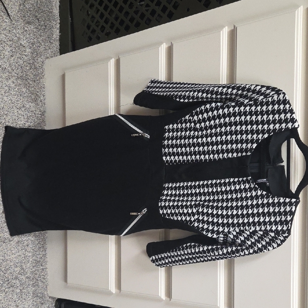 Miusol Classic Houndstooth Blazer Dress